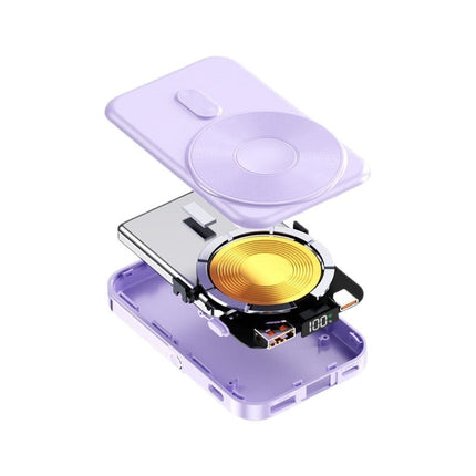 Portable Charger | Power Bank with Foldable Stand & Digital Indicator | Compact Design for On-the-Go Charging 1