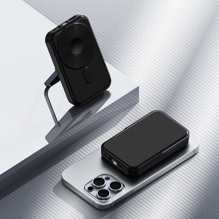 Portable Charger | Power Bank with Foldable Stand & Digital Indicator | Compact Design for On-the-Go Charging 4