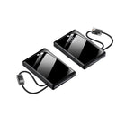 Portable Charger | Power Bank with Integrated Cables & Fast Charging | Compact Design for On-the-Go Convenience 0