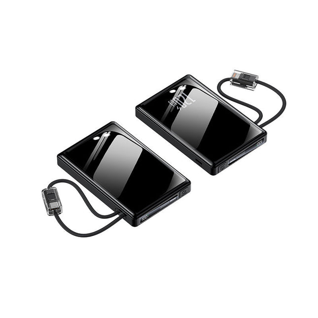 Portable Charger | Power Bank with Integrated Cables & Fast Charging | Compact Design for On-the-Go Convenience 0