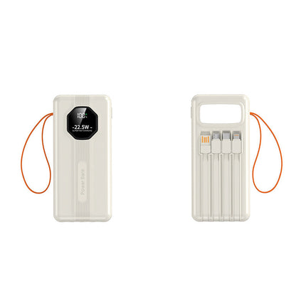 Portable Charger | Power Bank with Integrated Cables & Fast Charging | Compact Design for On-the-Go Convenience 2