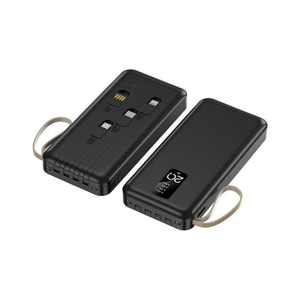 Portable Charger | Power Bank with Integrated Cables & Smart Management | Compact Design for On-the-Go Convenience 1