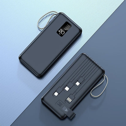 Portable Charger | Power Bank with Integrated Cables & Smart Management | Compact Design for On-the-Go Convenience 2