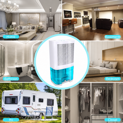 Portable Dehumidifier | Efficient Moisture Remover with Quiet Operation | Ideal for Home, RV, and Bathrooms 2