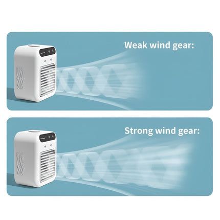 Portable Desktop Cooling Fan with Humidifier Function | USB Rechargeable Design for Personal Comfort 4