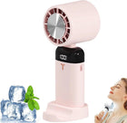 Portable Electric Cooling Fan with 3-Speed Settings & Ice Compression | Compact Design for Instant Heat Relief 0