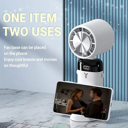 Portable Electric Cooling Fan with 3-Speed Settings & Ice Compression | Compact Design for Instant Heat Relief 7
