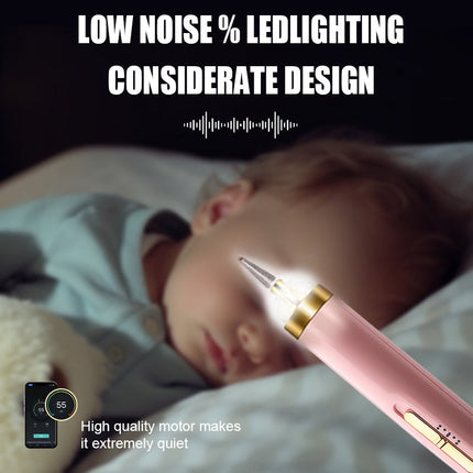 Portable Electric Nail Polisher | 5-in-1 Manicure Tool with Built-In Light | Precision Grooming for Effortless Nail Care 5