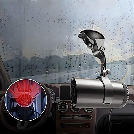 Portable Electric Space Heater | 12V Car Defroster with Dual Functionality | Compact Design for Year-Round Comfort 1