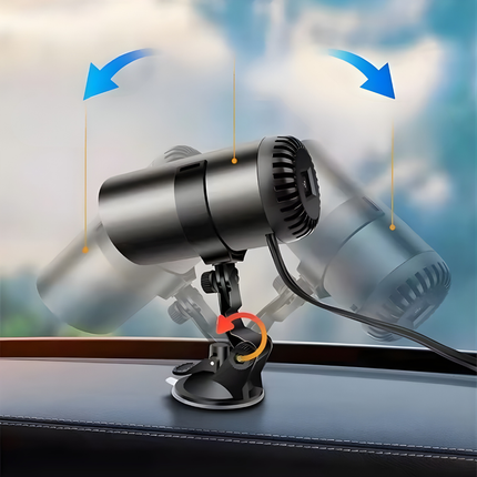 Portable Electric Space Heater | 12V Car Defroster with Dual Functionality | Compact Design for Year-Round Comfort 4