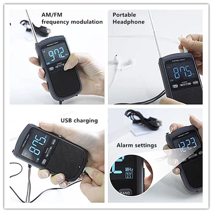 Portable Emergency Radio | AM/FM Weather Radio with 10+ Hour Battery Life | Compact Design for Outdoor Safety 2