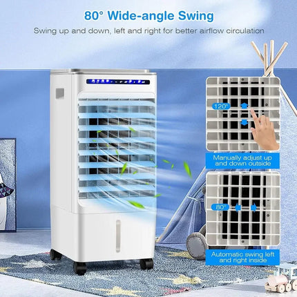 Portable Evaporative Cooler | Air Cooling Fan with Remote Control | Compact Design for Home and Office Comfort 4