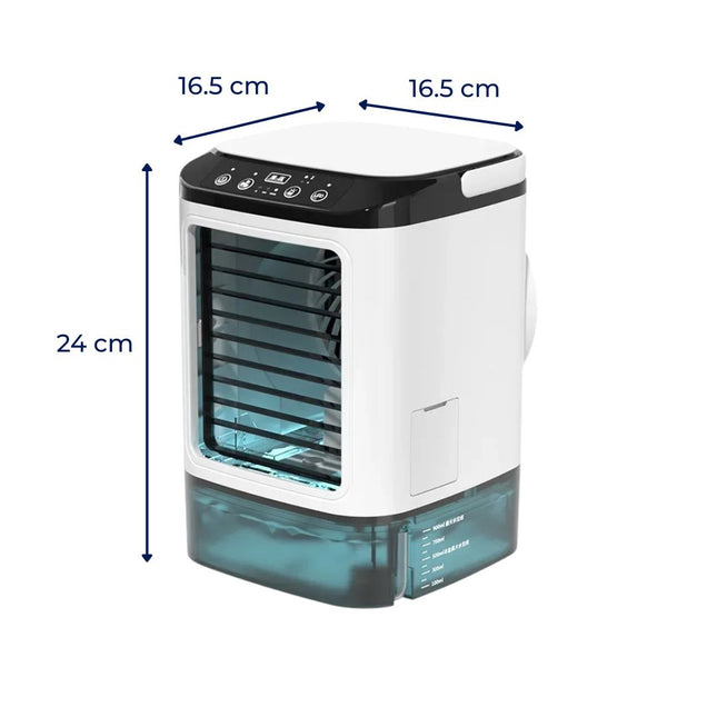 Portable Evaporative Cooler | Quiet 12W Fan with 900ml Tank | Efficient Cooling for Small Spaces 1