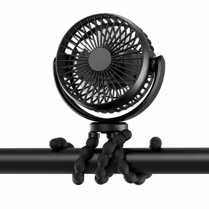 Portable Fan | Battery Operated Clip-On Fan with 3 Speed Settings | Flexible Cooling for Home, Travel, and Office 0