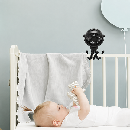 Portable Fan | Battery Operated Clip-On Fan with 3 Speed Settings | Flexible Cooling for Home, Travel, and Office 3