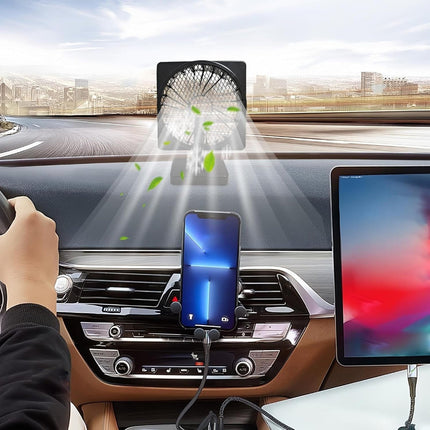 Portable Fan for Car | 12V USB Cooling Fan with 360° Adjustable Direction | Perfect for Comfortable Driving 2
