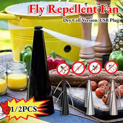 Portable Fly Repellent Fan with USB Power & Battery Operation | Ideal for Outdoor Dining and Insect Control 5