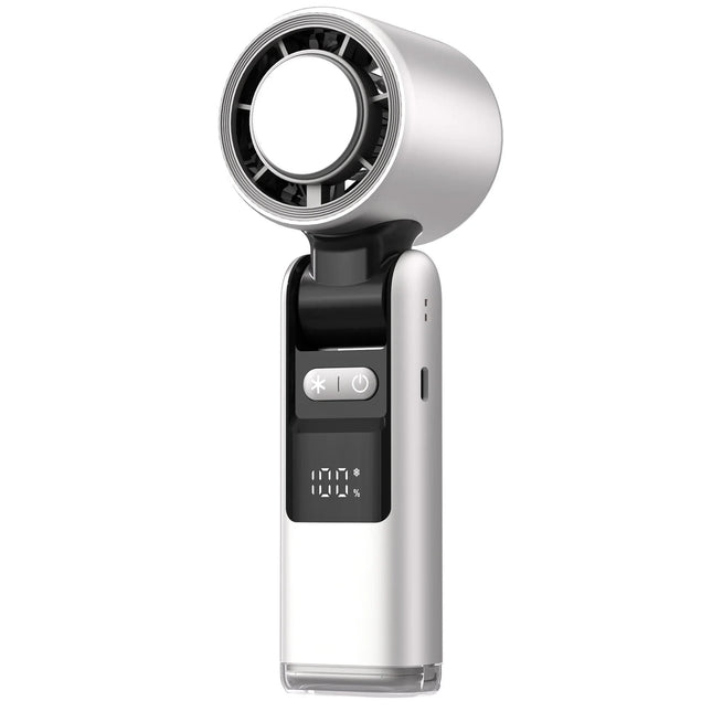 Portable Folding Hand Fan with 100 Speed Settings & Digital Display | Compact Cooling Solution for On-the-Go Comfort 0