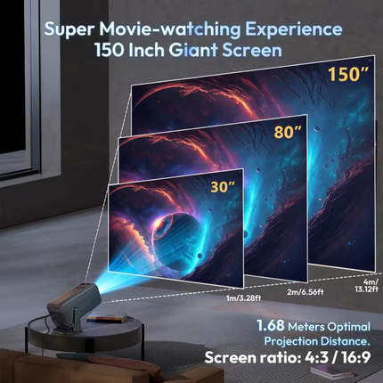 Portable HD Mini Projector | 1080P Wireless Streaming for Home & Travel 5