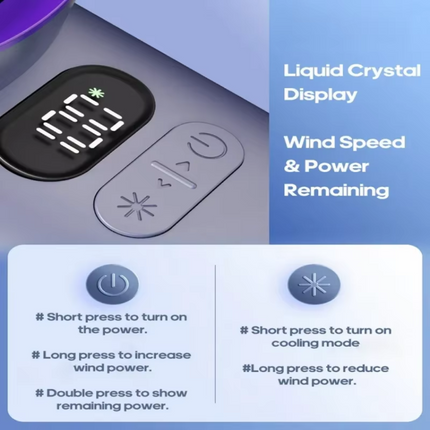 Portable Hand Fan | Mini Handheld Fan with Instant Cooling Technology | Lightweight Design for On-the-Go Relief 5