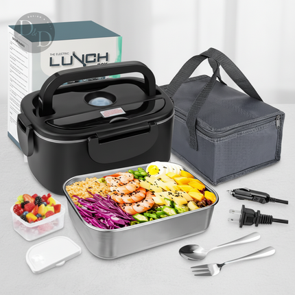 Portable Heated Food Container | Electric Lunch Box with Removable Stainless Steel Insert for Hot Meals Anywhere 2