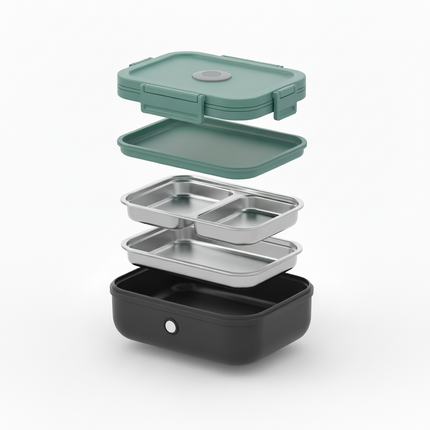 Portable Heated Food Container | Electric Lunch Box with Removable Stainless Steel Insert for Hot Meals Anywhere 4