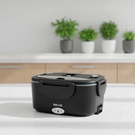 Portable Heated Food Container | Electric Lunch Box with Removable Steel Tray for Hot Meals Anywhere 1