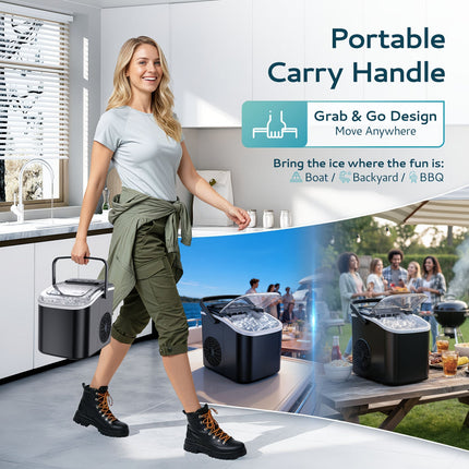 Portable Ice Maker | Countertop Bullet Ice Machine with Fast Production | Compact Design for Home and Outdoor Use 6