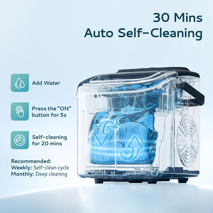 Portable Ice Maker | Countertop Bullet Ice Machine with Fast Production | Compact Design for Home and Outdoor Use 8