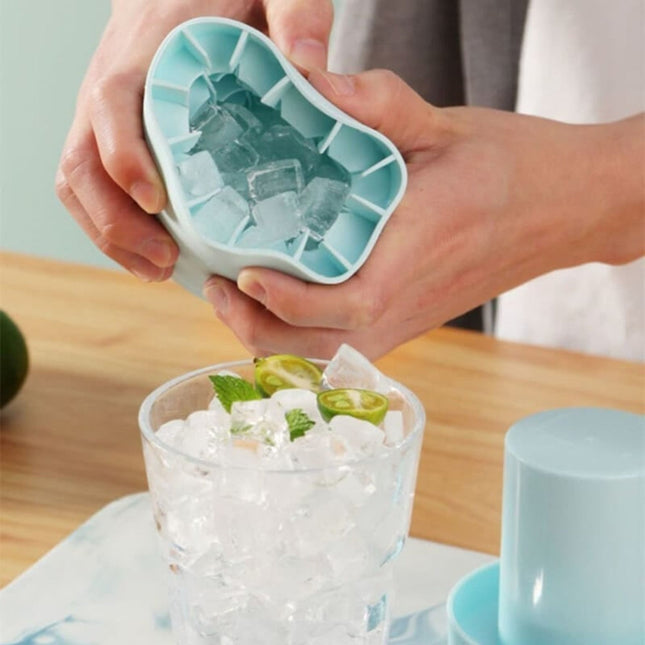 Portable Ice Maker | Silicone Ice Cube Tray with Easy Fill Design | Compact Solution for Refreshing Drinks 1