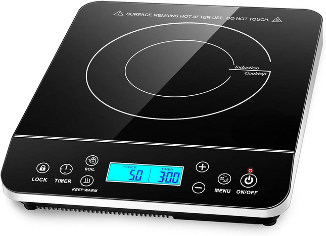Portable Induction Cooktop | 1800W with Precise Temperature Control | Compact Design for Efficient Cooking 0