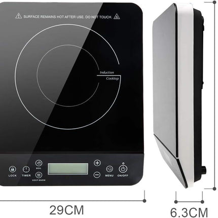 Portable Induction Cooktop | 1800W with Precise Temperature Control | Compact Design for Efficient Cooking 1