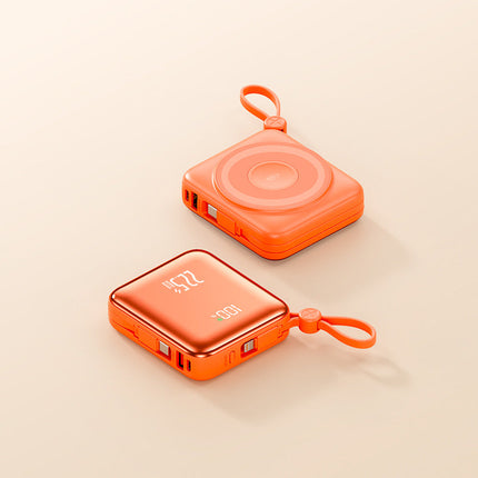 Portable Induction Power Bank | Wireless Charger with LED Display | Fast Charging for On-the-Go Use 0