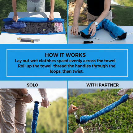 Portable Manual Laundry Wringer with Hand Crank for Fast Water Removal | Lightweight and Compact for Travel 6