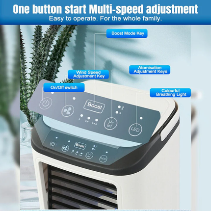 Portable Mini Air Conditioner with Adjustable Fan Speed | Compact Cooling Solution for Personal Spaces 3