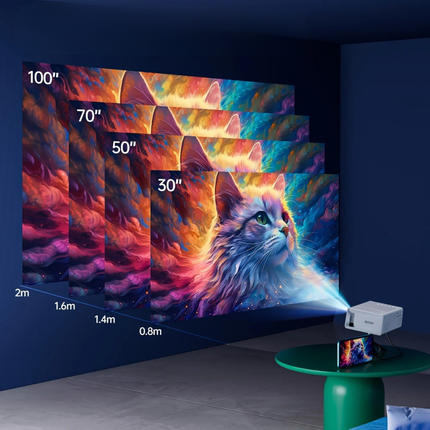 Portable Mini HD LED Projector with 3000 Lumen Brightness | Compact Design for Home and Outdoor Use 2
