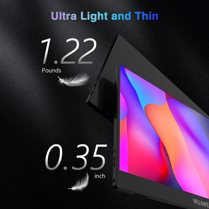 Portable Monitor | 14 Slim Travel Display with 1080P Resolution | Lightweight Design for On-the-Go Productivity 5
