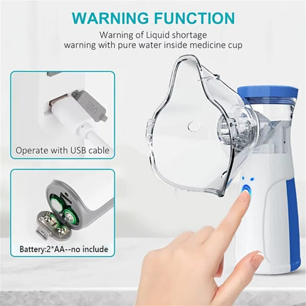 Portable Nebulizer Machine with Quiet Operation | Compact Inhalation Device for On-the-Go Breathing Relief 4