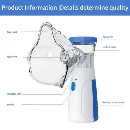 Portable Nebulizer Machine with Quiet Operation | Compact Inhalation Device for On-the-Go Breathing Relief 5