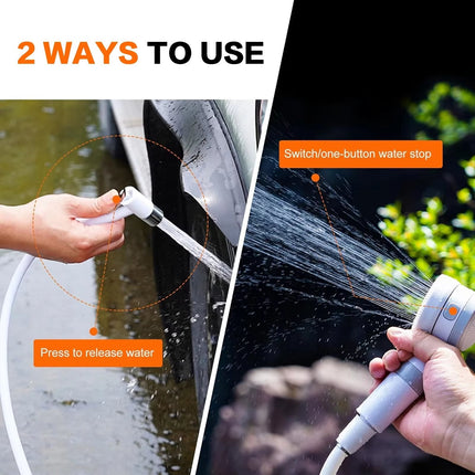 Portable Outdoor Shower | Battery-Powered with Adjustable Spray Modes | Ideal for Camping and Beach Activities 3