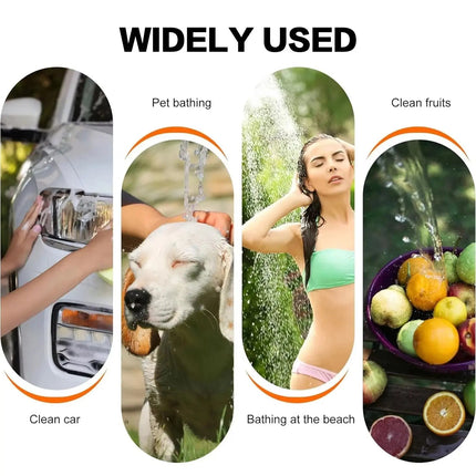 Portable Outdoor Shower | USB Rechargeable with Adjustable Spray Settings | Ideal for Camping and Pet Bathing 2