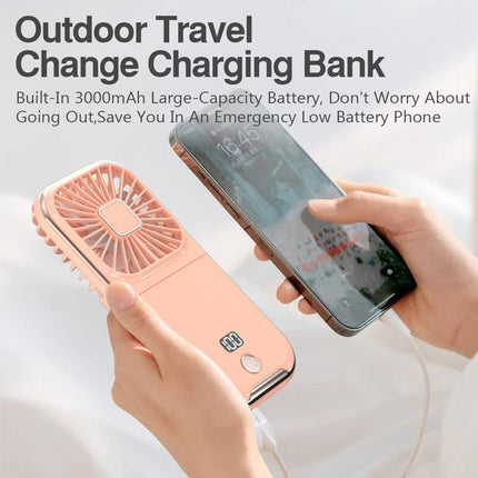 Portable Phone Holder with Cooling Fan & Rechargeable Battery for Summer Comfort 4