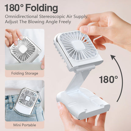 Portable Phone Holder with Cooling Fan & Rechargeable Battery for Summer Comfort 5