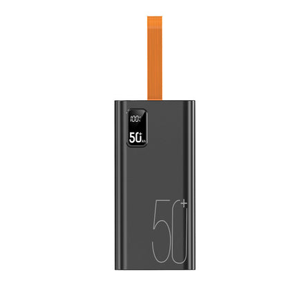 Portable Power Bank | Multi-Slot Charger with Digital Indicator | 50 Ah Capacity for On-the-Go Device Charging 0