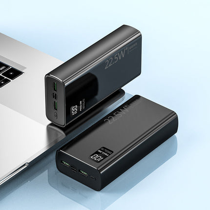Portable Power Bank | Multi-Slot Charger with Digital Indicator | 50 Ah Capacity for On-the-Go Device Charging 5
