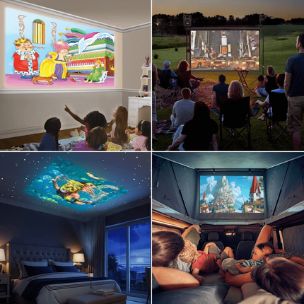 Portable Projector Mini | 1080p HDMI Projector with WiFi 6 Connectivity | Compact Design for Home Entertainment 2