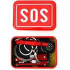 Portable SOS Survival Kit | Emergency Preparedness Tools in Compact Metal Box for Roadside Safety 0