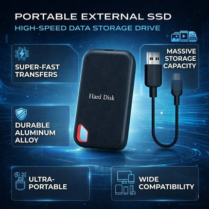 Portable SSD Drive | High-Speed External Storage with Durable Design | Compact Solution for File Transfer 3