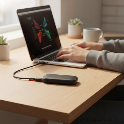 Portable SSD Power Bank with Fast Charging Capability | Compact Design for Everyday Use 0