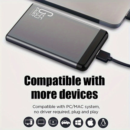 Portable SSD Storage Drive | Slim Design with High-Speed Data Transfer | Ideal for Everyday File Backup 3